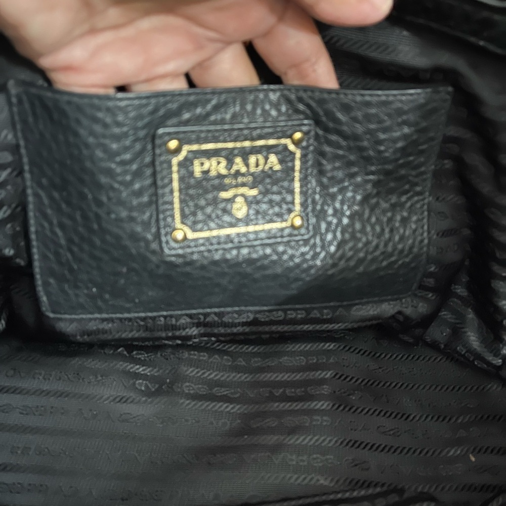 Prada Black Leather Tote Bag - Picture 11 of 15